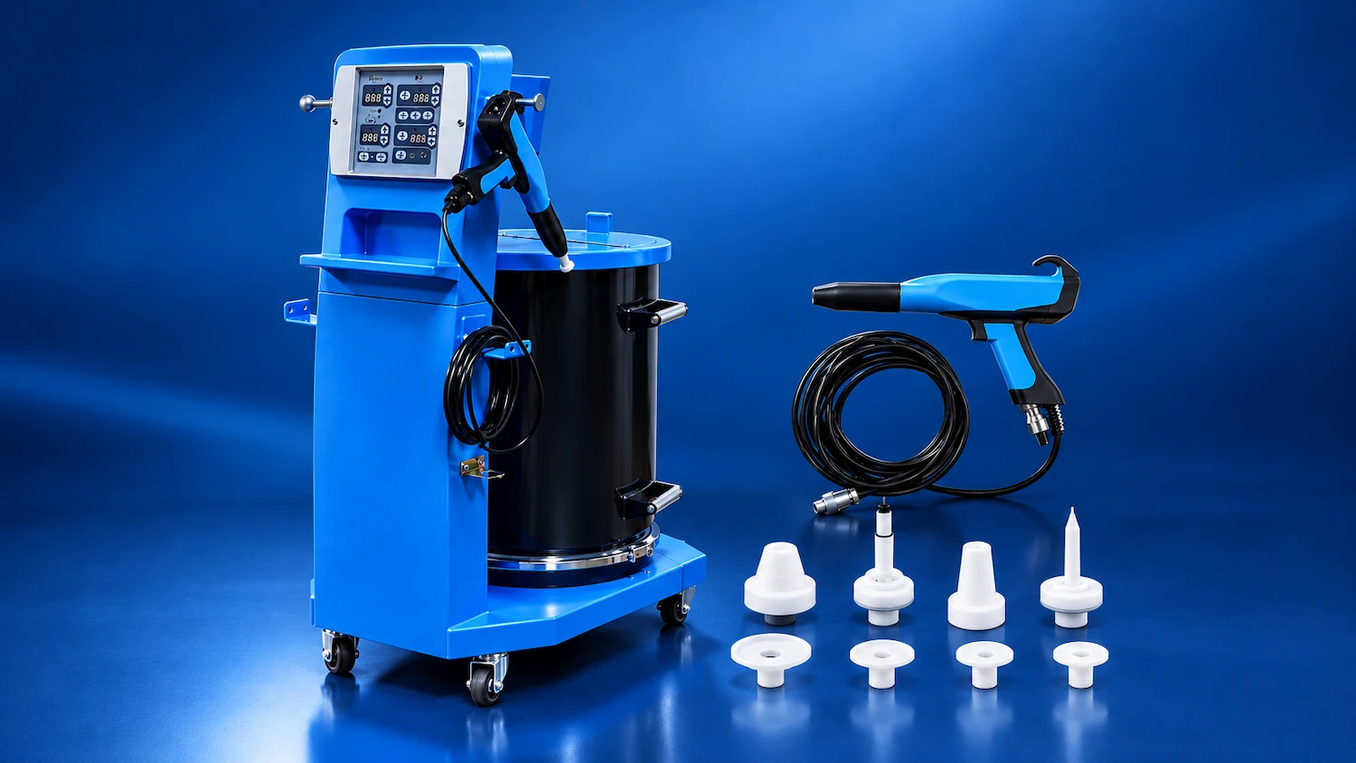 Equipo de Pintura Electrostática Kafan® con Tolva Fluidizadora