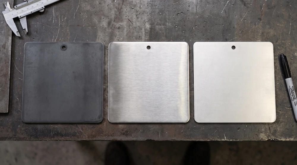Muestras de Metales y Capacidades en Powder Coating CR