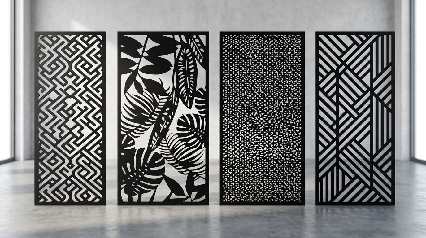 Catálogo de celosías y patrones decorativos en corte plasma