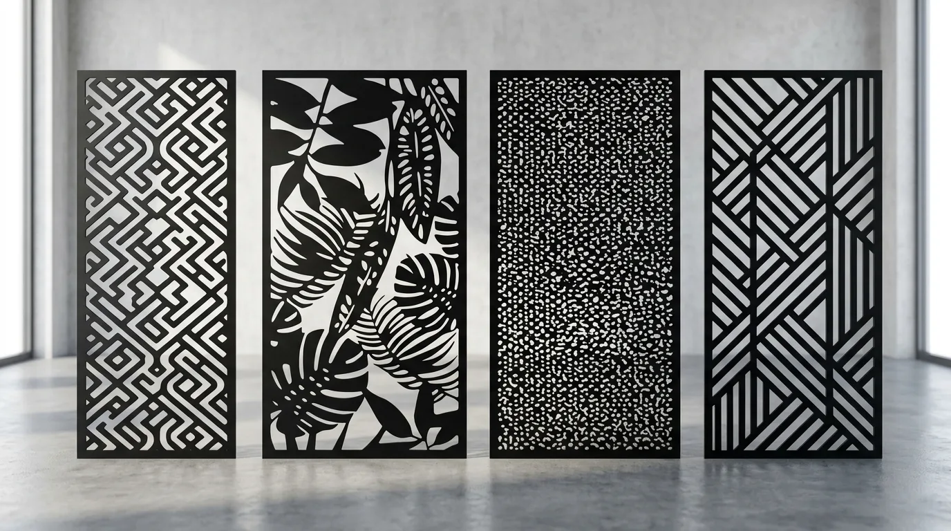 Catálogo de celosías y patrones decorativos en corte plasma