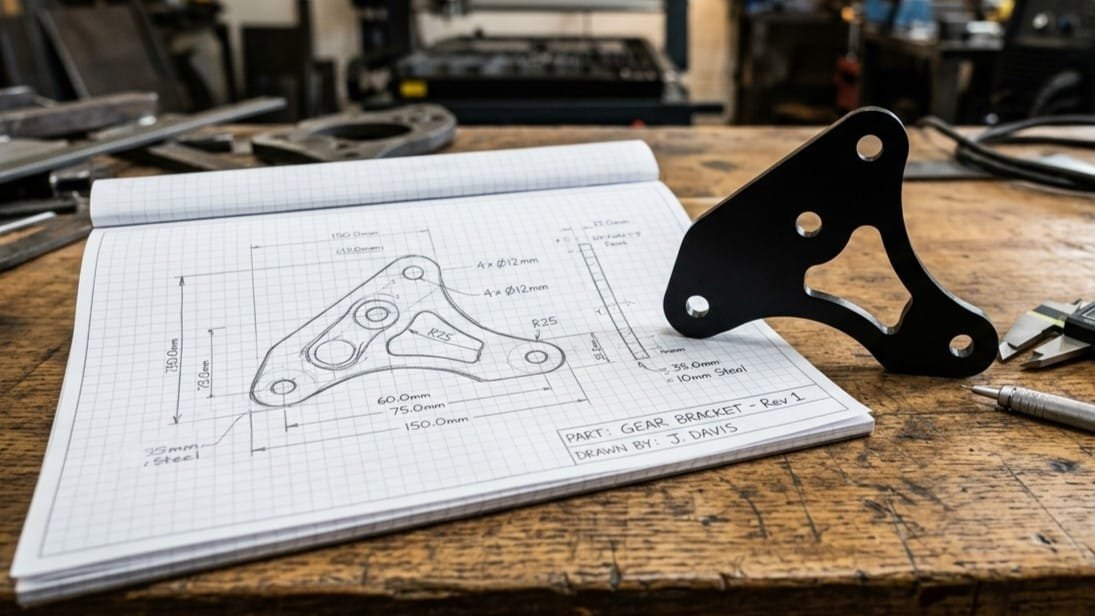 Digitalización de bocetos a piezas de metal corte plasma