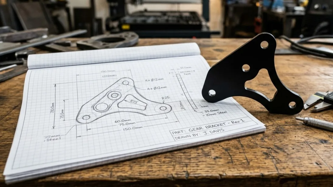 Digitalización de bocetos a piezas de metal corte plasma